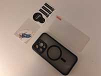 Y121 Etui Tocol MagSafe i Szkło Hartowane iPhone 15 Pro Max 2+1