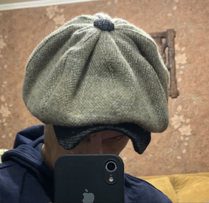 Кепка восьмиклинка шерсть 100% италия осень зима