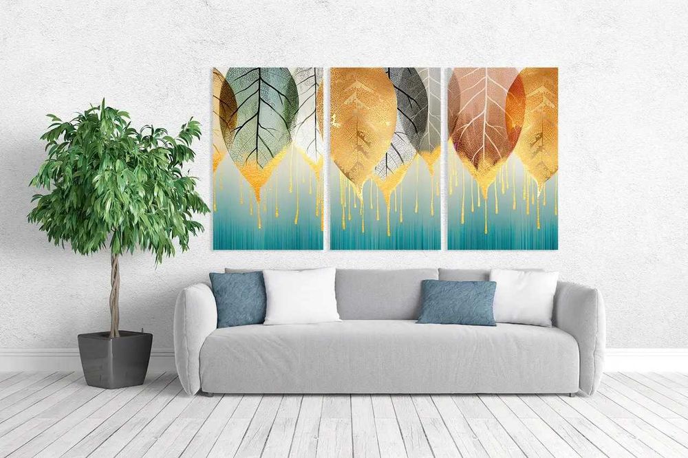 Декор. Модульная картина в гостиную / спальню Абстракція 70х130 см