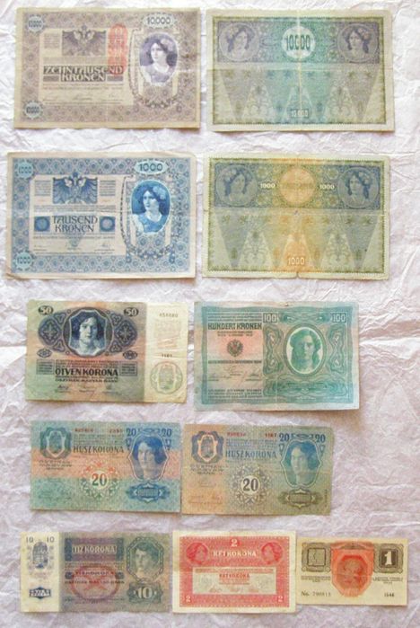 Banknoty monety  Polska 1946 r. Austro-węgry tanio