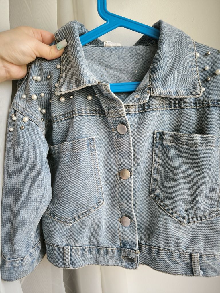 Детская куртка джинсовка для девочки