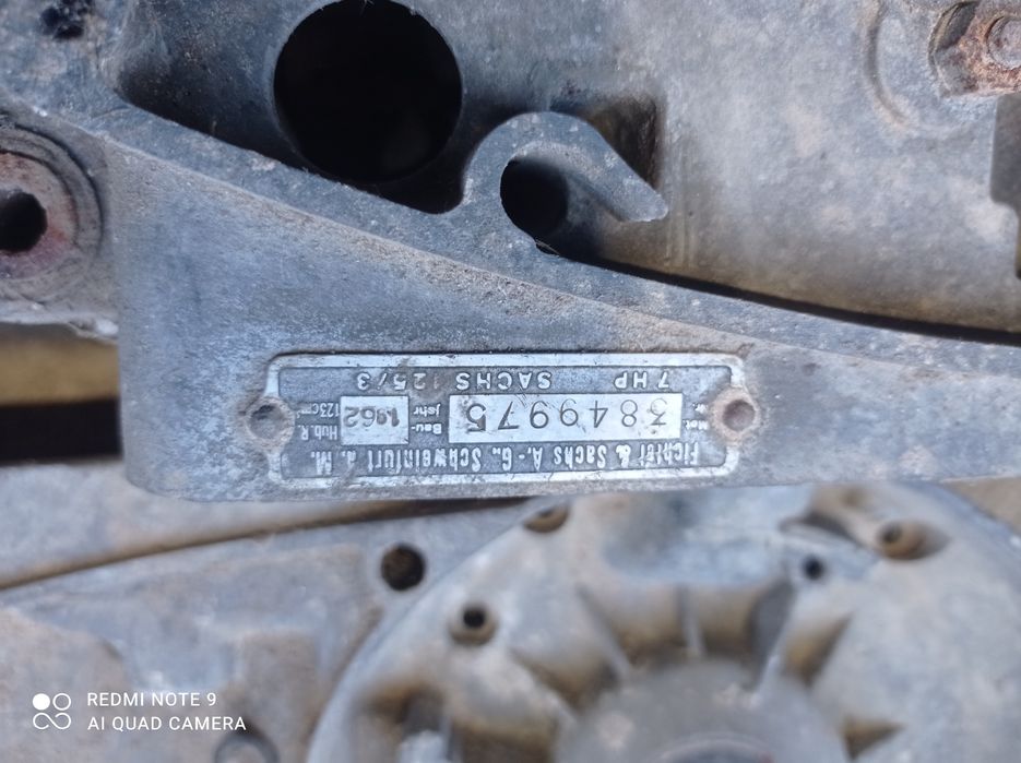 Hércules Sachs 125,  peças motor