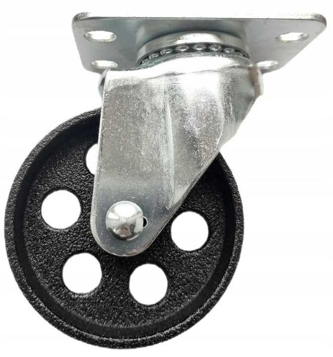 Колесо с поворотным кронштейном с площадкой для крана 2т 88мм