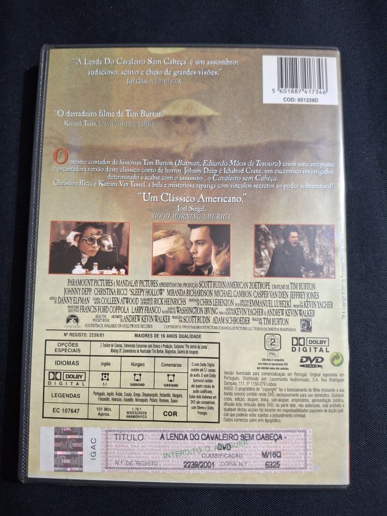 DVD A Lenda do Cavaleiro sem Cabeça