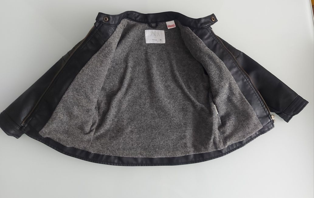 Ramoneska Kurtka Zara Baby r 98 (2-3 lata) Jak NOWA Biker Bike Eco Skó