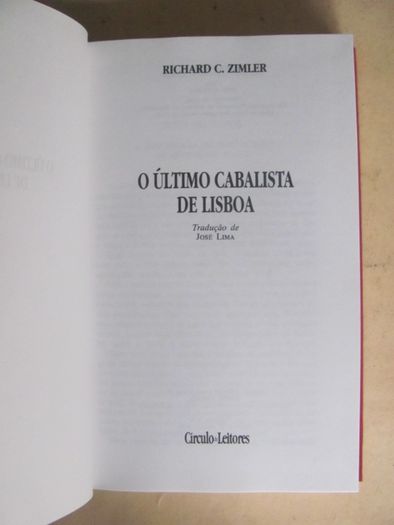 O Último Cabalista de Lisboa de Richard C. Zimler