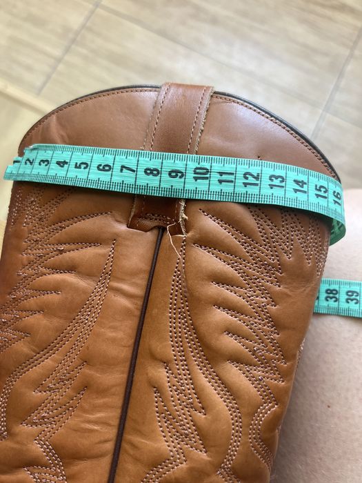 Вінтажні Шкіряні ковбойські чоботи  38-39р