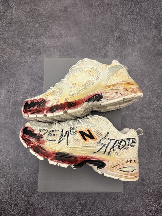 КРОСІВКИ New Balance 530 Custom White Beige НА ЗИМУ