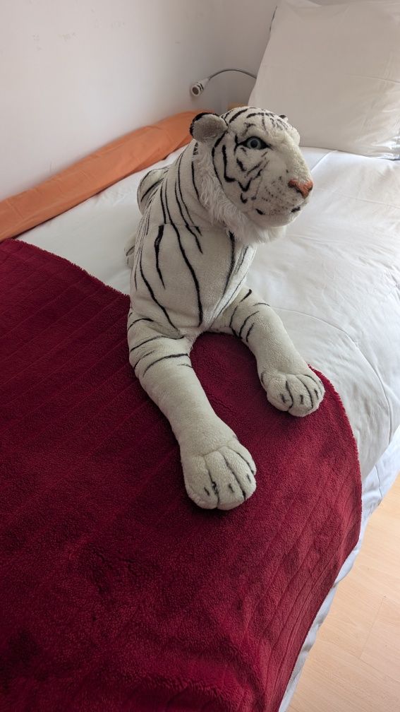 Peluche Tigre Branco Grande