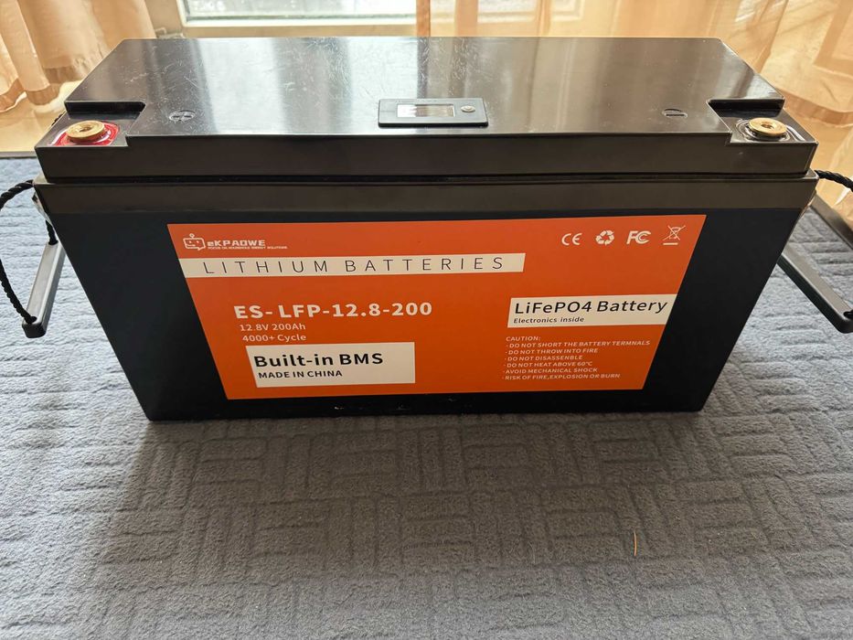 Аккумулятор LifePO4 12v 200a/h BMS 200а  литий-железо-фосфатные