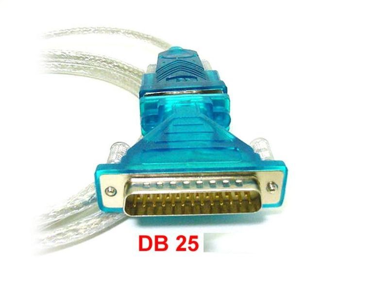 Conversor USB A para cabo de série RS232 - DB9M DB25M