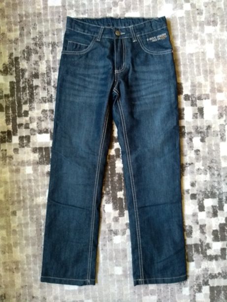 Niebieskie ocieplane dżinsowe spodnie chłopięce Pepperts roz. 134, nr2