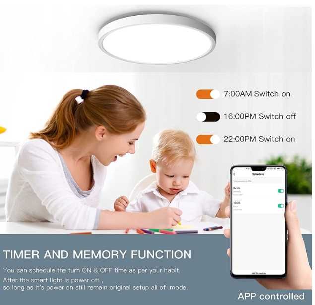 Lampa sufitowa plafon LED Alexa Smart