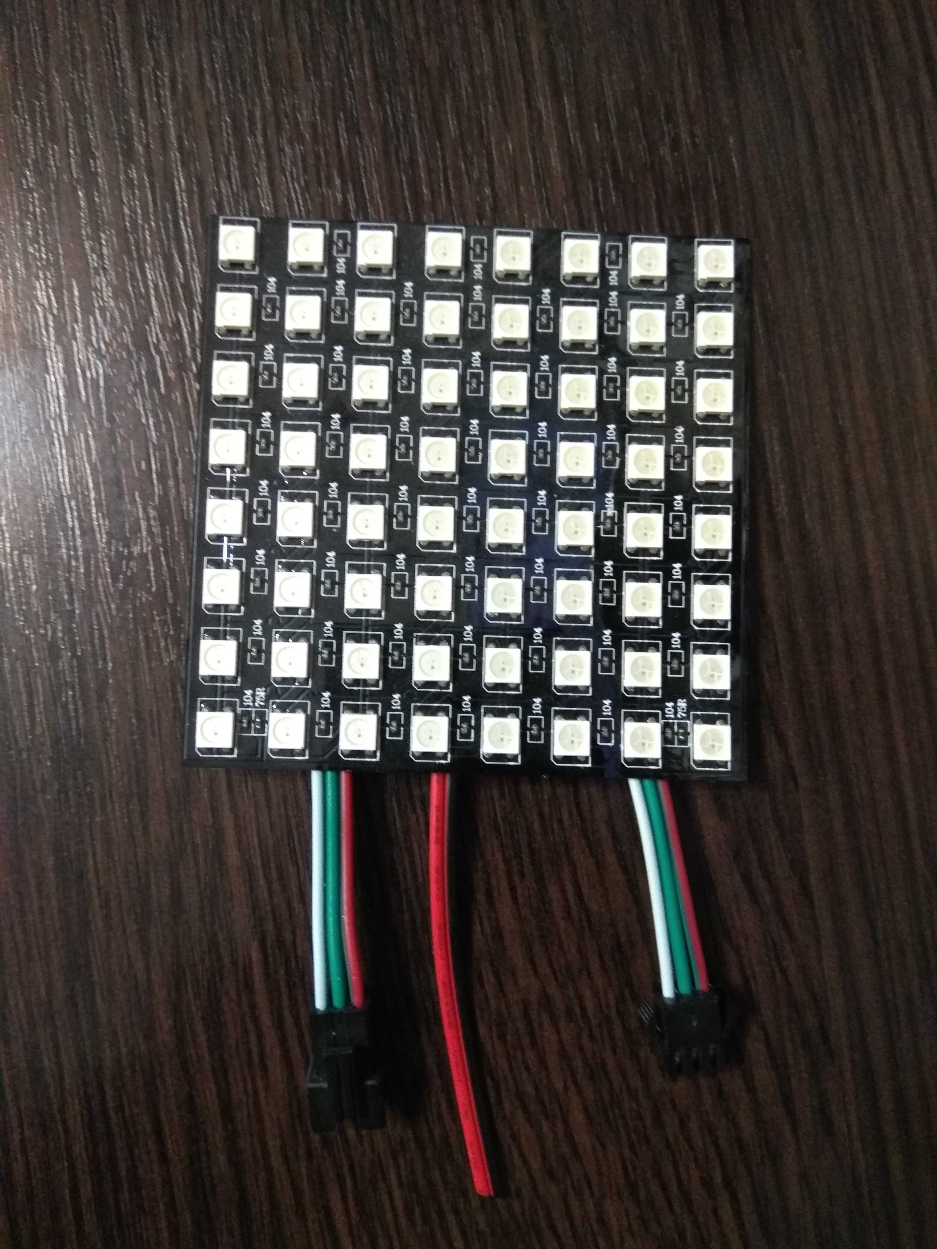 Адресная Smart LED матрица WS2812B 8*8 см