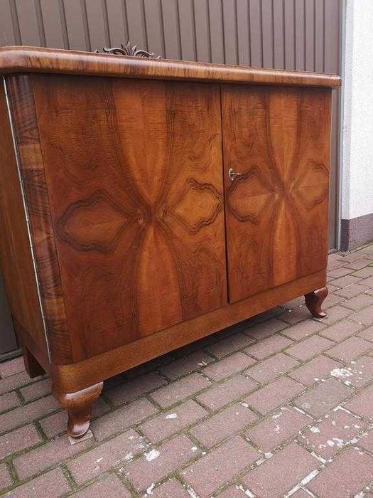 Komoda Pomocnik Orzech-Dąb Stara Antyk Po Renowacji.