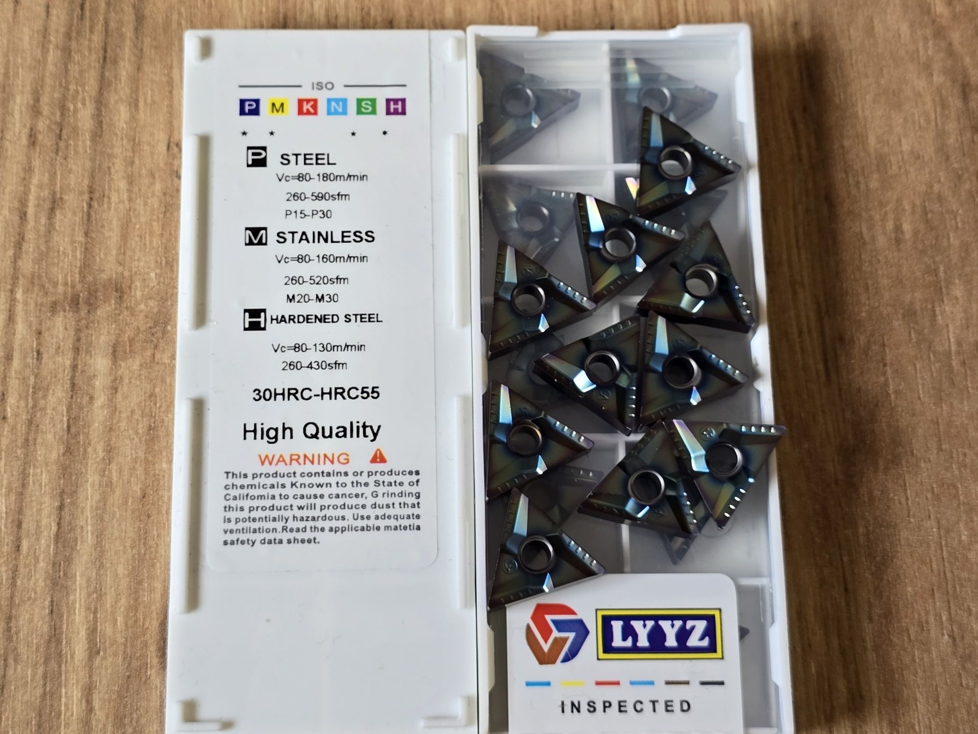 Płytki tokarskie wieloostrzowe LYYZ TNMG 160404 R-VF HD1105