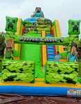Dmuchana zjeżdżalnia Minecraft duża