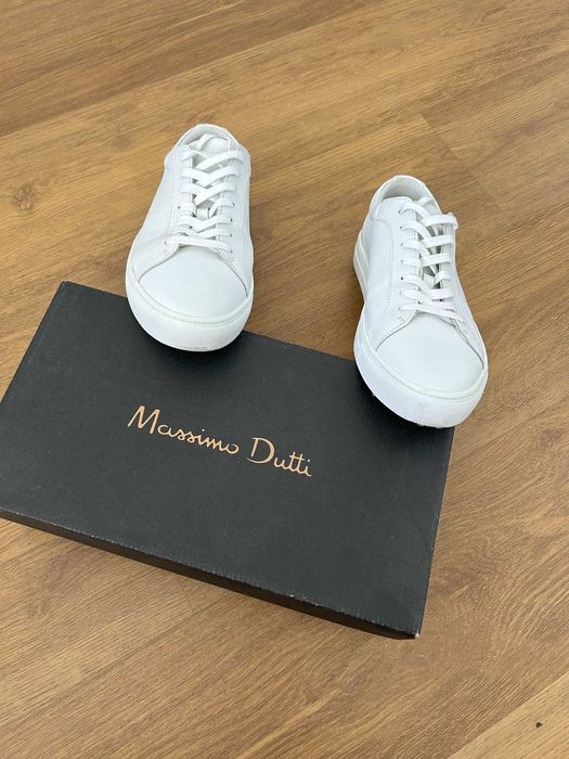 Massimo Dutti nowe męskie skórzane buty sneakers