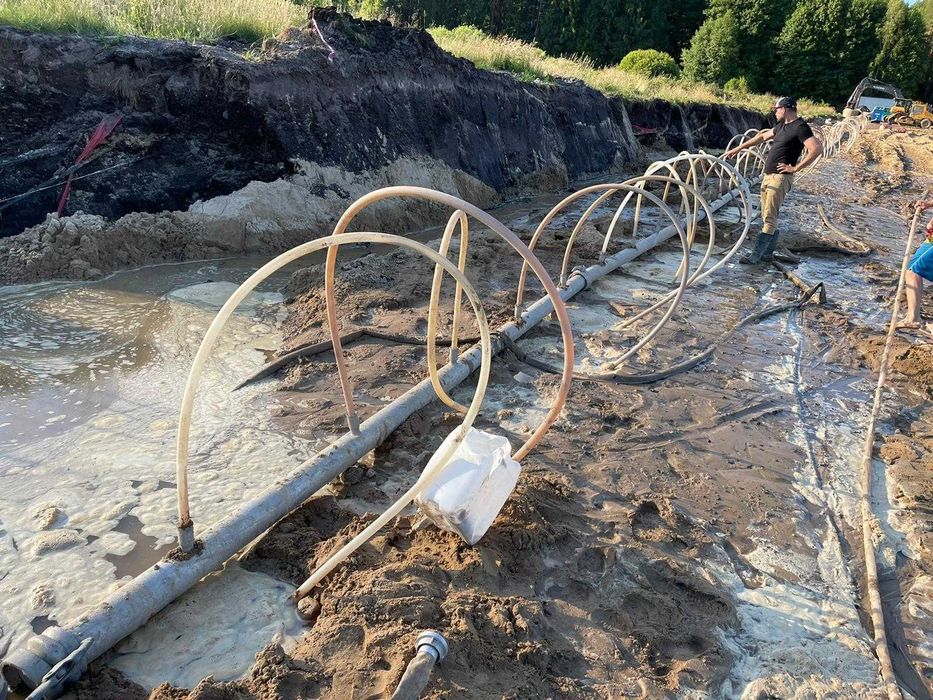 Odwadnianie wykopów,montaż igłofiltrów, pompy diesel i elekt-dozór 24h