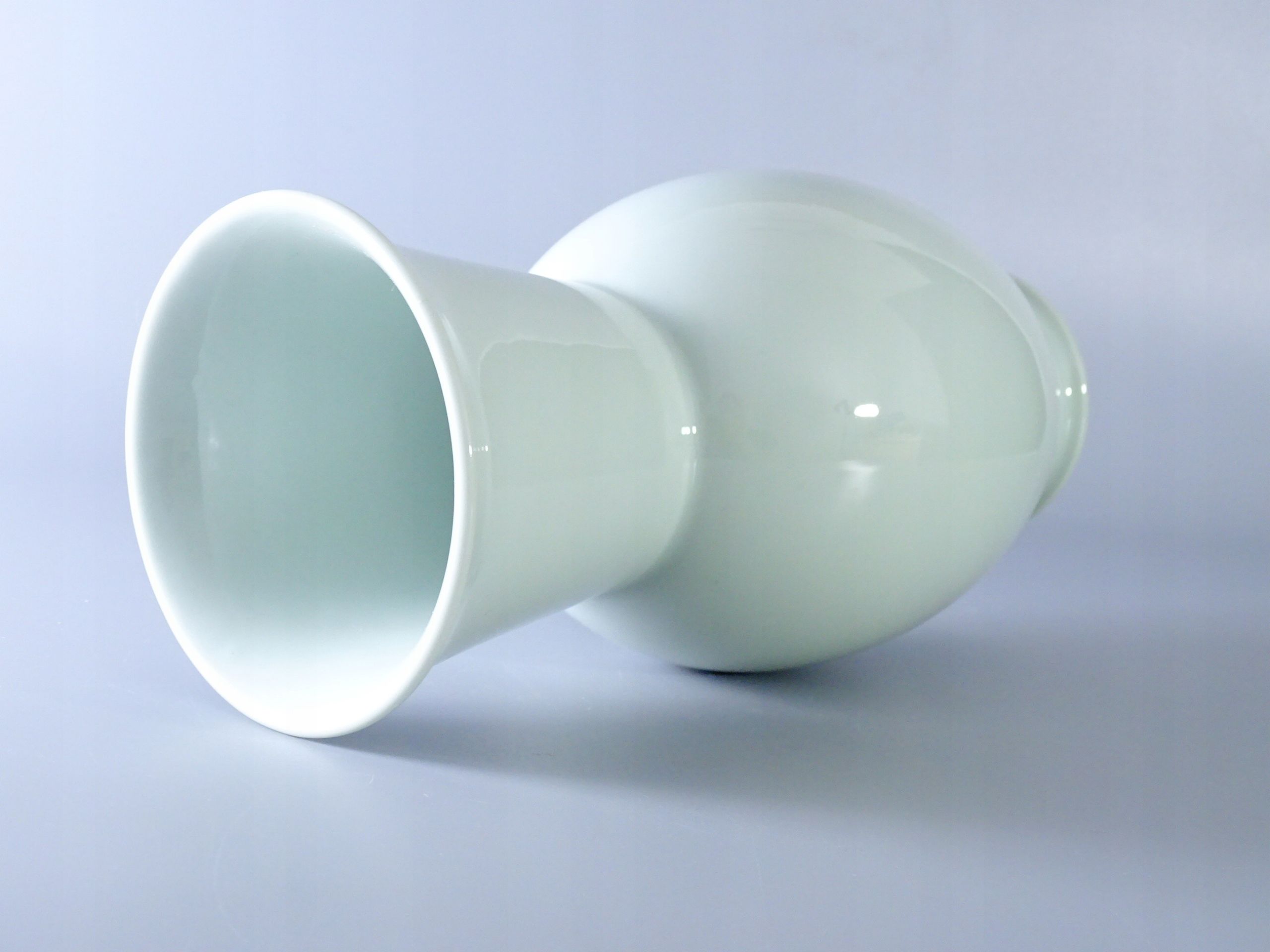 unikat zielona miętowa porcelana wazon furstenberg
