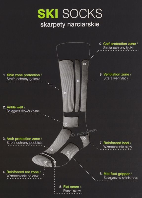 4f Męskie Ciepłe Skarpety Narciarskie Zimowe Thermolite / rozm 39-42