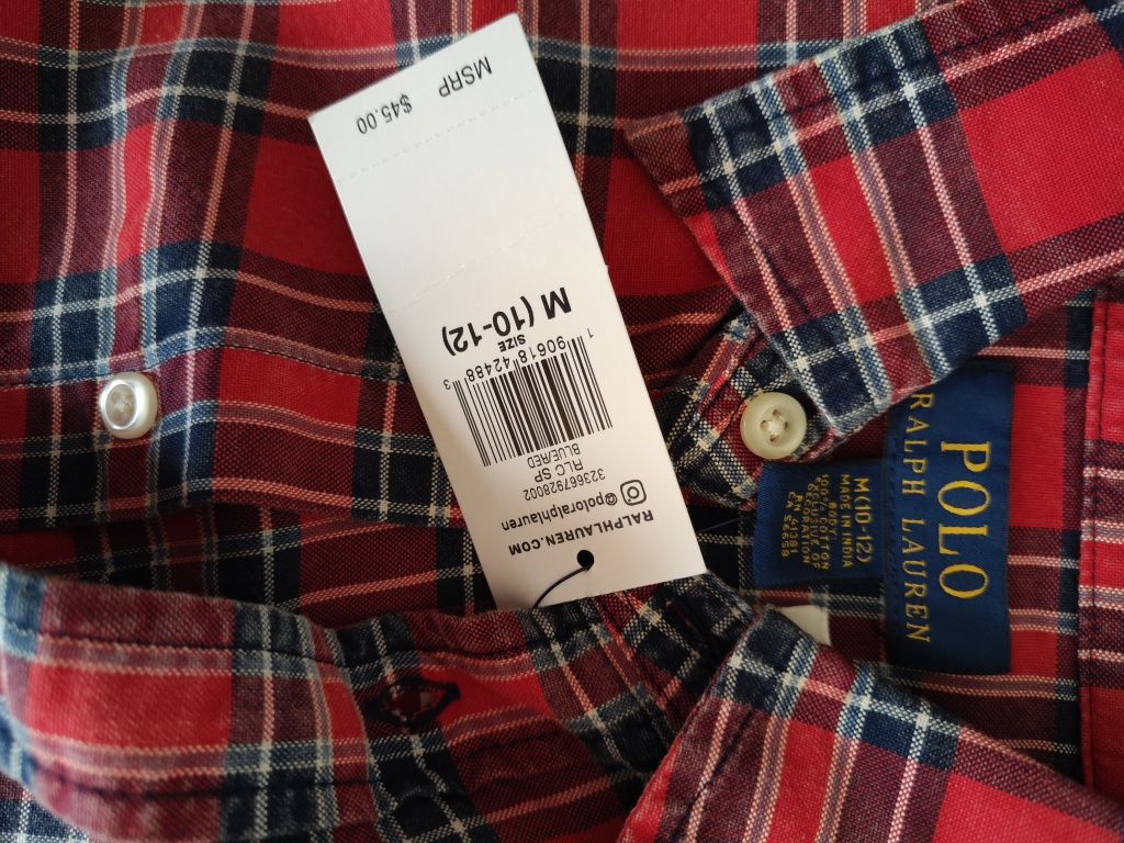 Camisa Ralph Lauren nova com etiqueta. Tamanho 10/12.