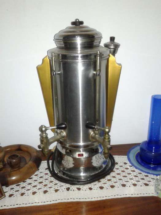 Maquina para cafe de saco com cuba em esmalte