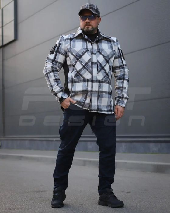 Тактична утеплена картата сорочка. Мілітарі рубашка