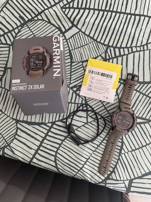 Relógio Garmin Instinct 2X Solar Tactical castanho