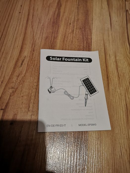 Pompa napowietrzajaca solarna do wody