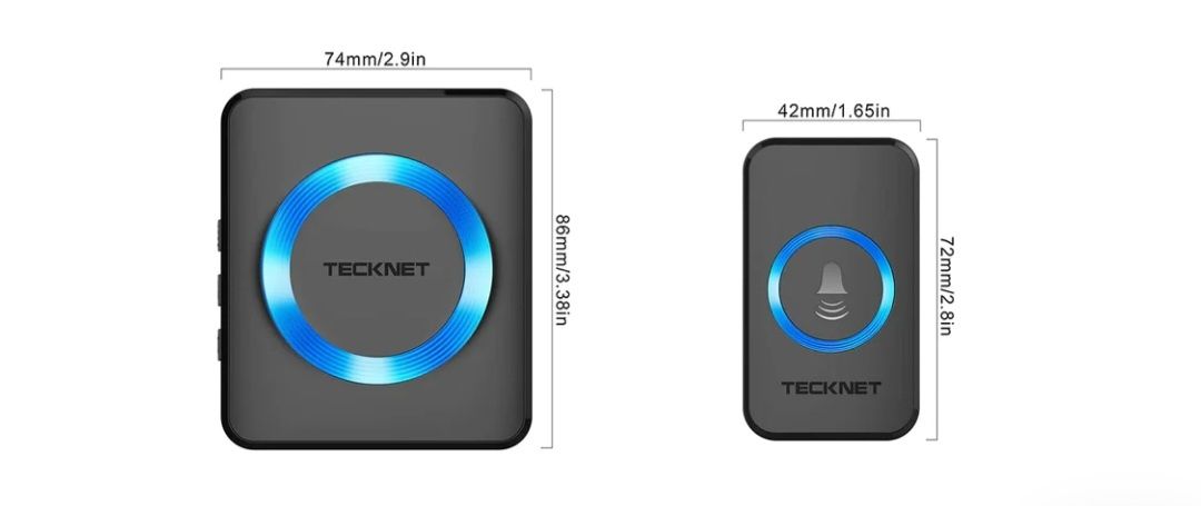 Bezprzewodowy dzwonek TECKNET Twin