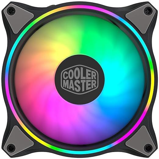cooler master wentylator obudowy pc z podwójnym oświetleniem rgb