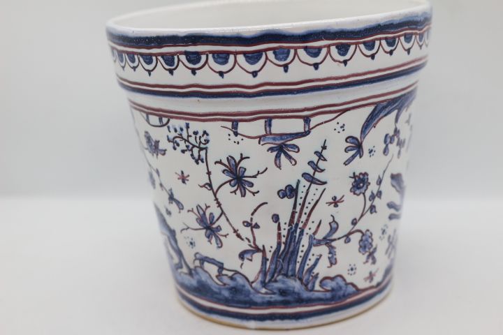 Vaso em Faiança Coimbra Assinada e numerada Séc. XVII