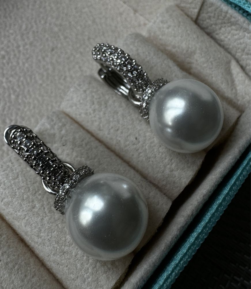 Новые в стиле  Mikimoto серёжки,серьги с жемчугом трансформер