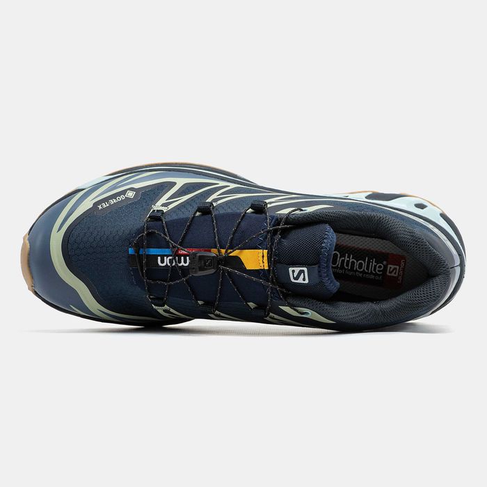 Кросівки зимові Salomon XT-6 Gore-TexSoft Ground Navy/Beige premium