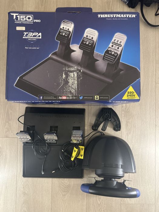 Kierownica Thrustmaster T150 pro + pedały T3PA |  FF + realistyczny ze