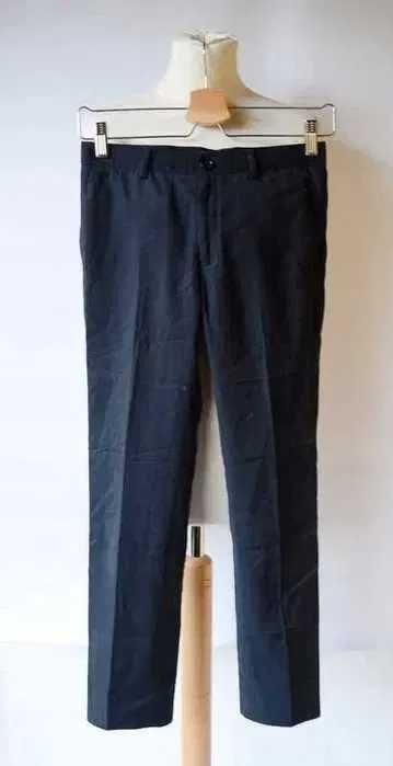 Spodnie Granatowe Pascal Slim Fit 140 cm 10 lat Eleganckie