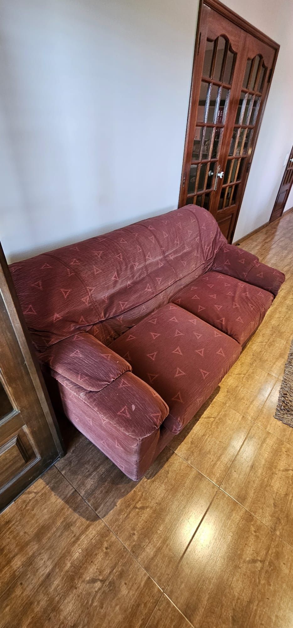 Sofá cama com estrado