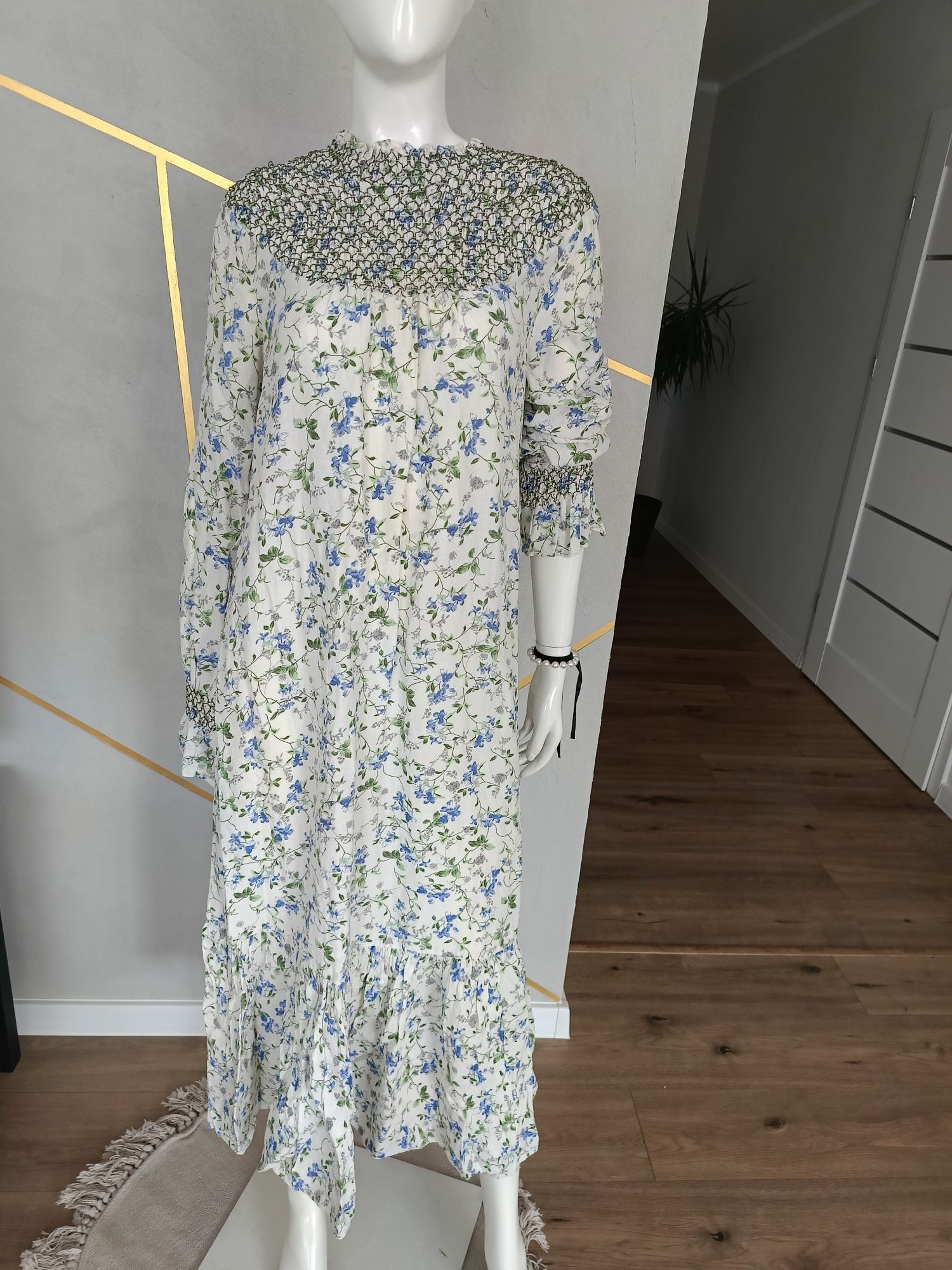 Zara L sukienka maxi