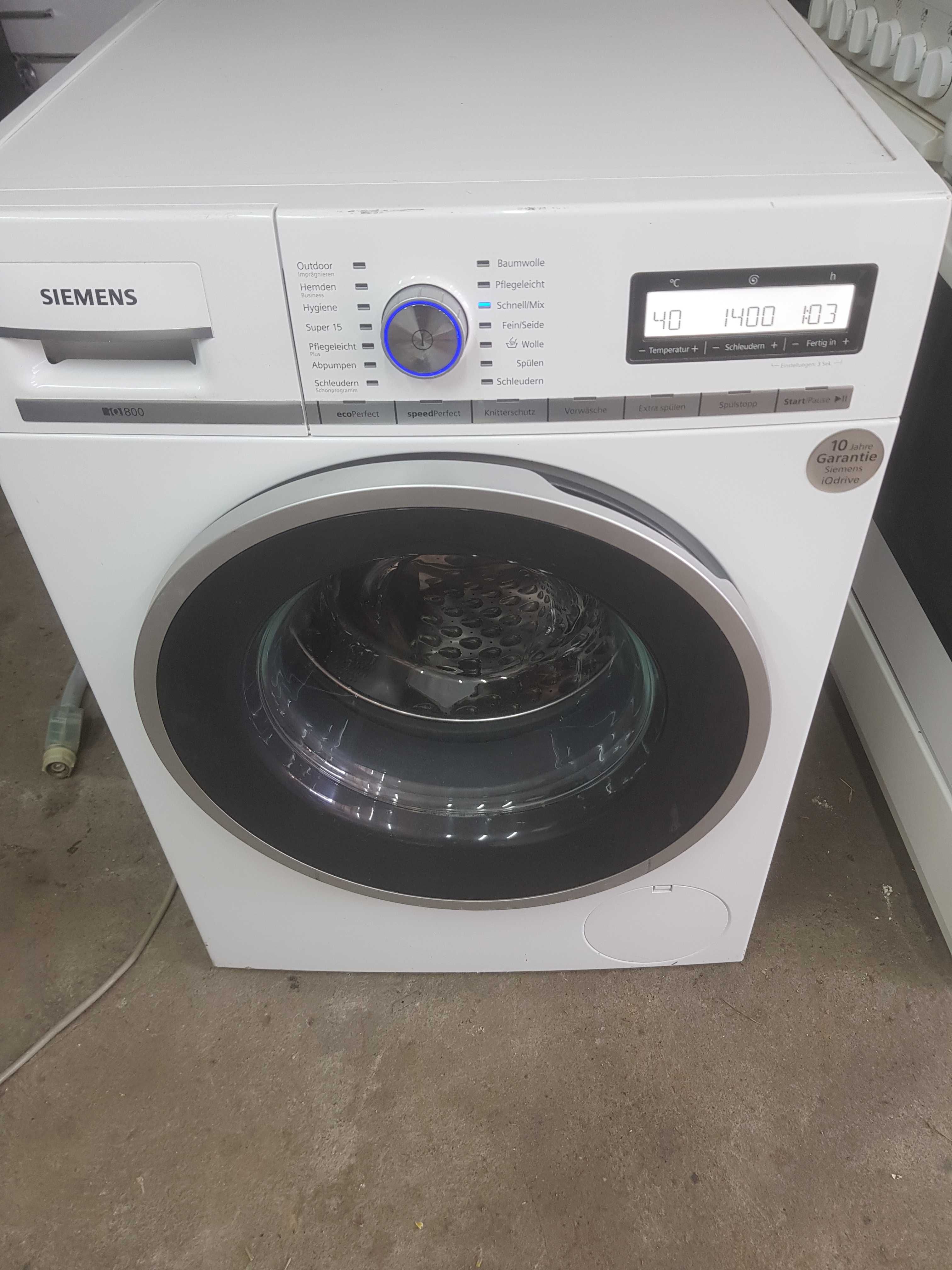 Pralka Siemens iq800 wysoki model sprawna w dobrym stanie