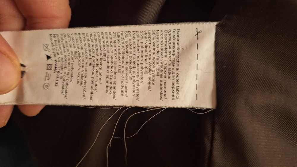 Marynarka w kolorze czekoladowym