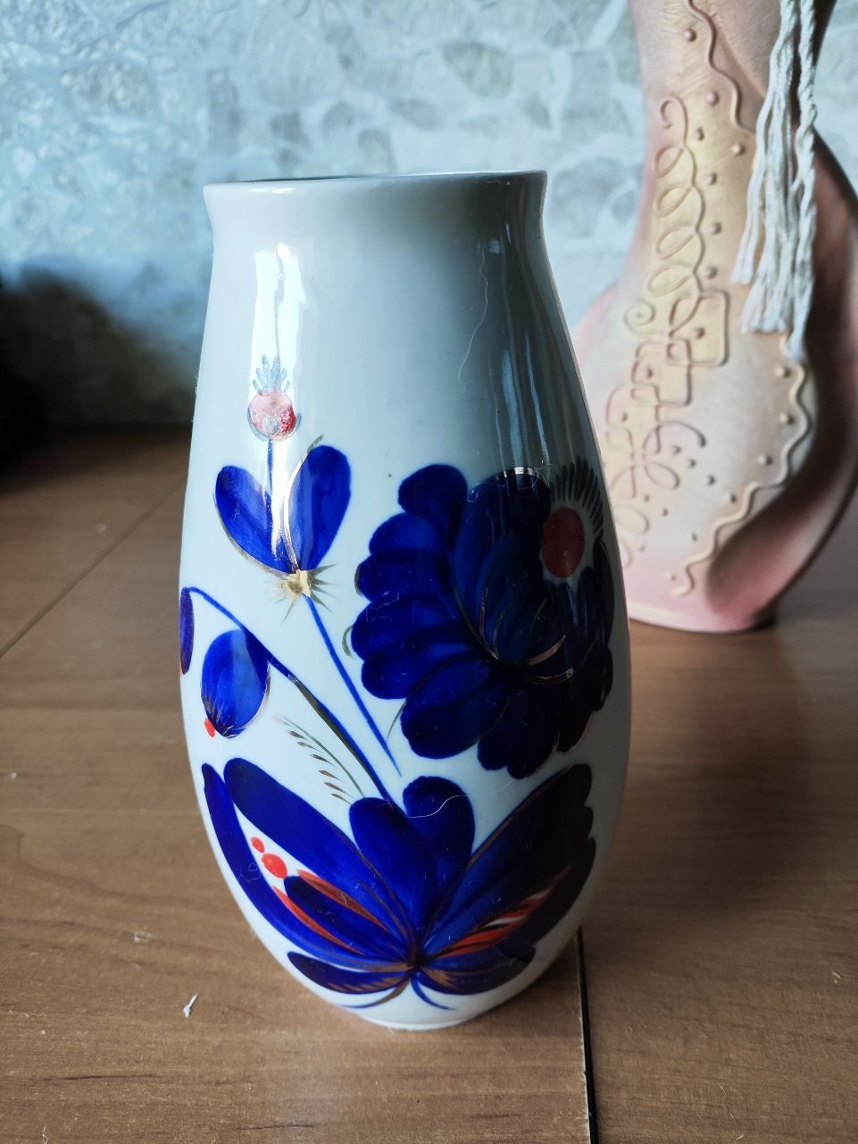 Вазы стекло, латунь (Индия), кобальт Полонное