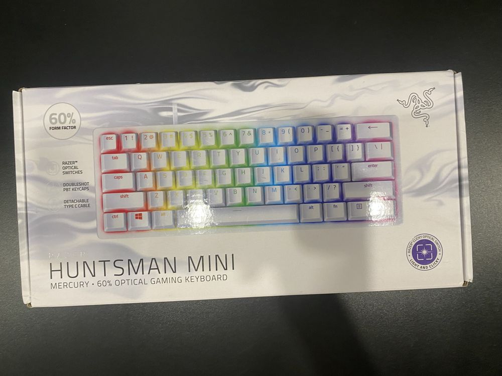 Клавіатура Razer Huntsman Mini Mercury Edition Purple Switch White