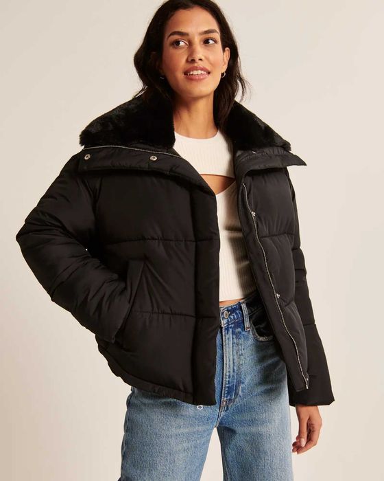 Лёгкий пуховик Abercrombie & Fitch Аберкромби (р. L) Оригинал