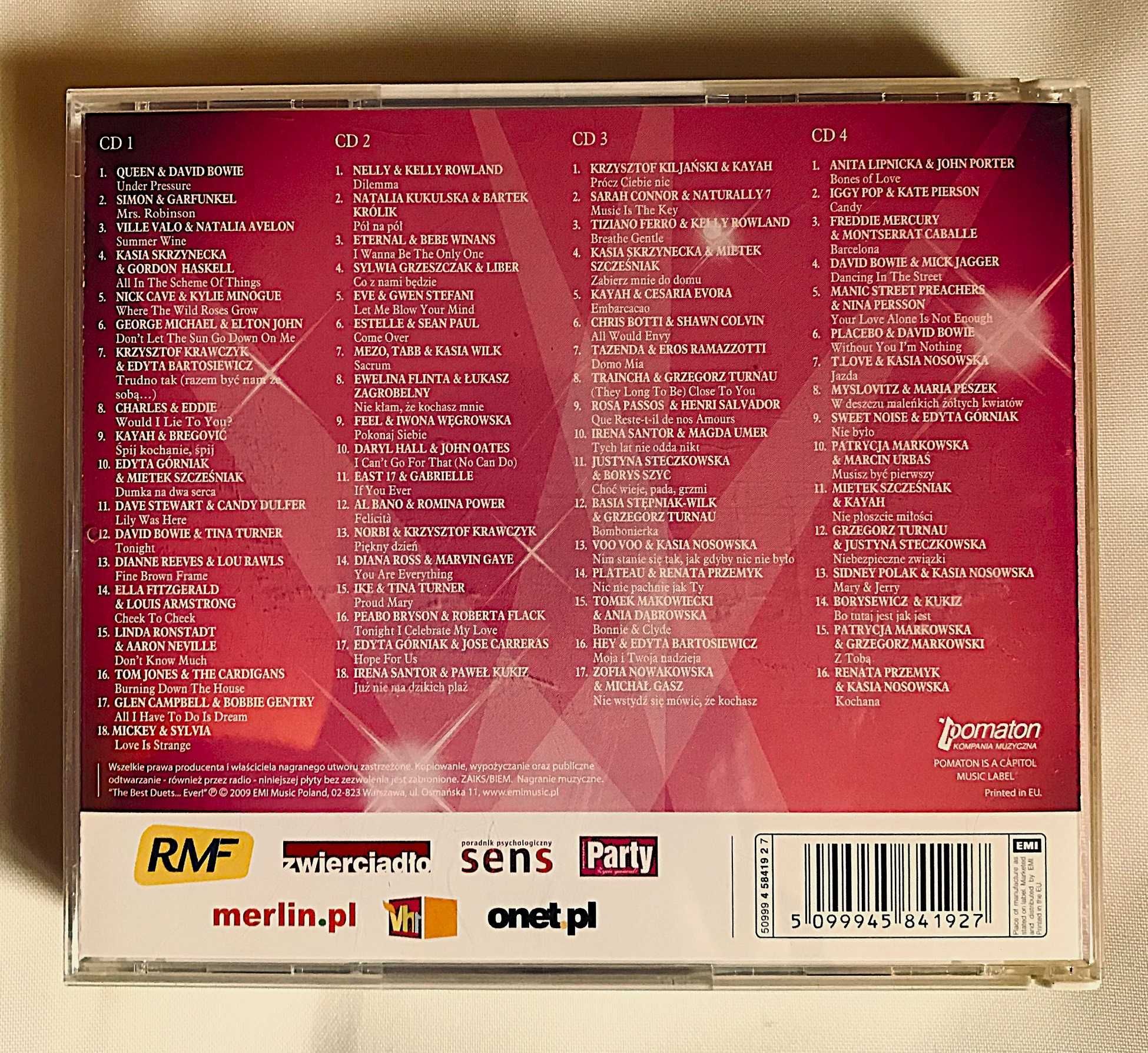 the best duets ever ! 2009 r. płyty cd box składanka duety