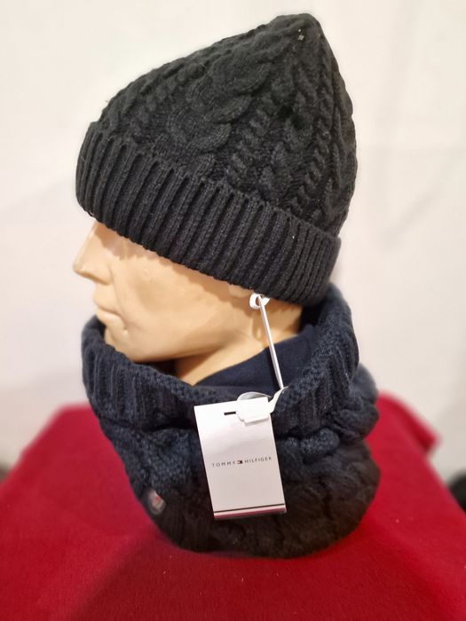 Tommy Hilfiger Equestrian czapka + Komin jeździecki do jazdy konnej