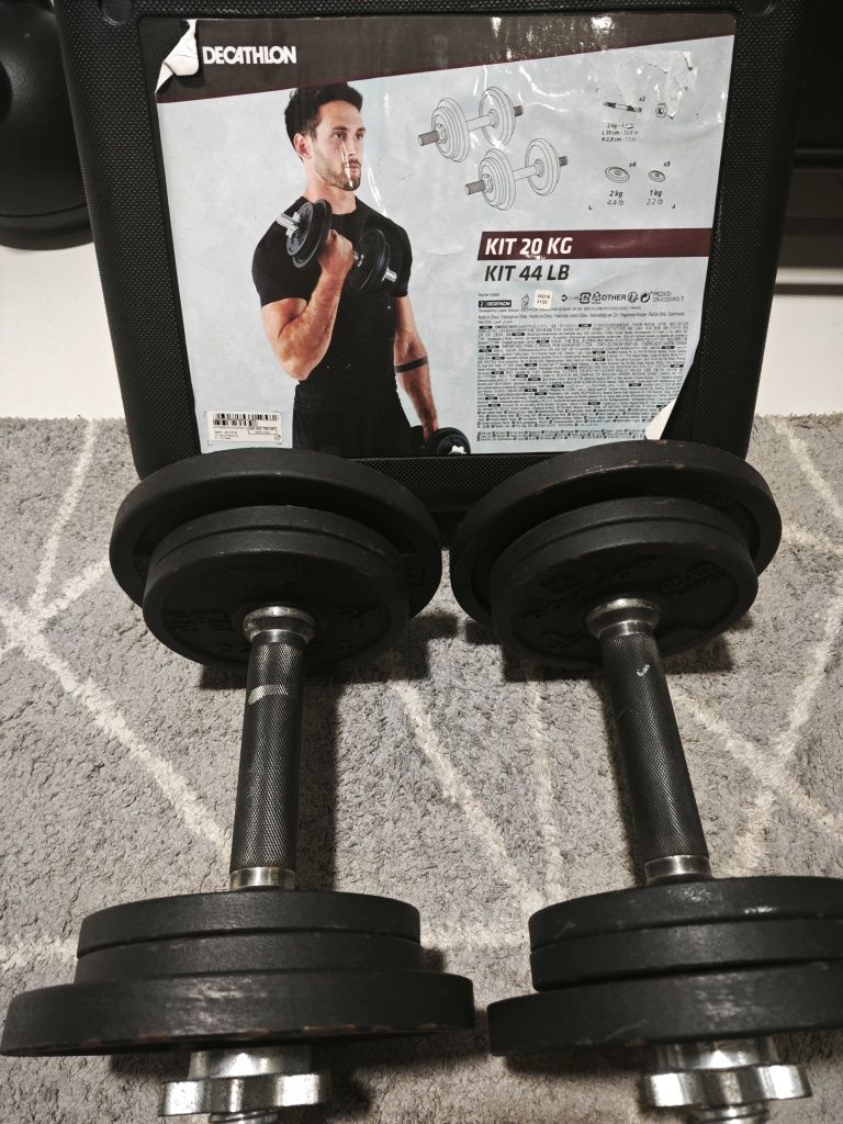 Conjunto halteres 20 kg