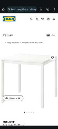 Stół 75x75 Ikea Melltorp