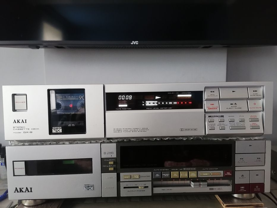 AKAI GX-9 stereo cassette deck. Кассетная дека.
