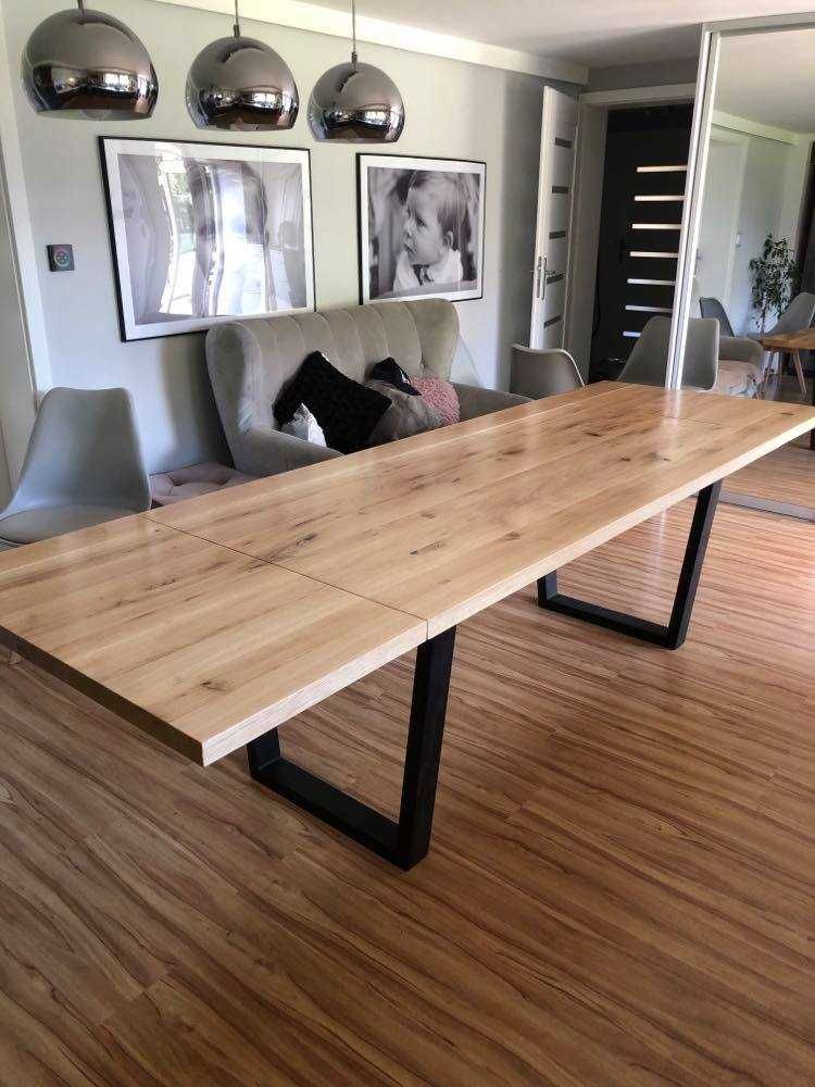 Stół dębowy z litego drewna loft rozkładany typ I Prodecent